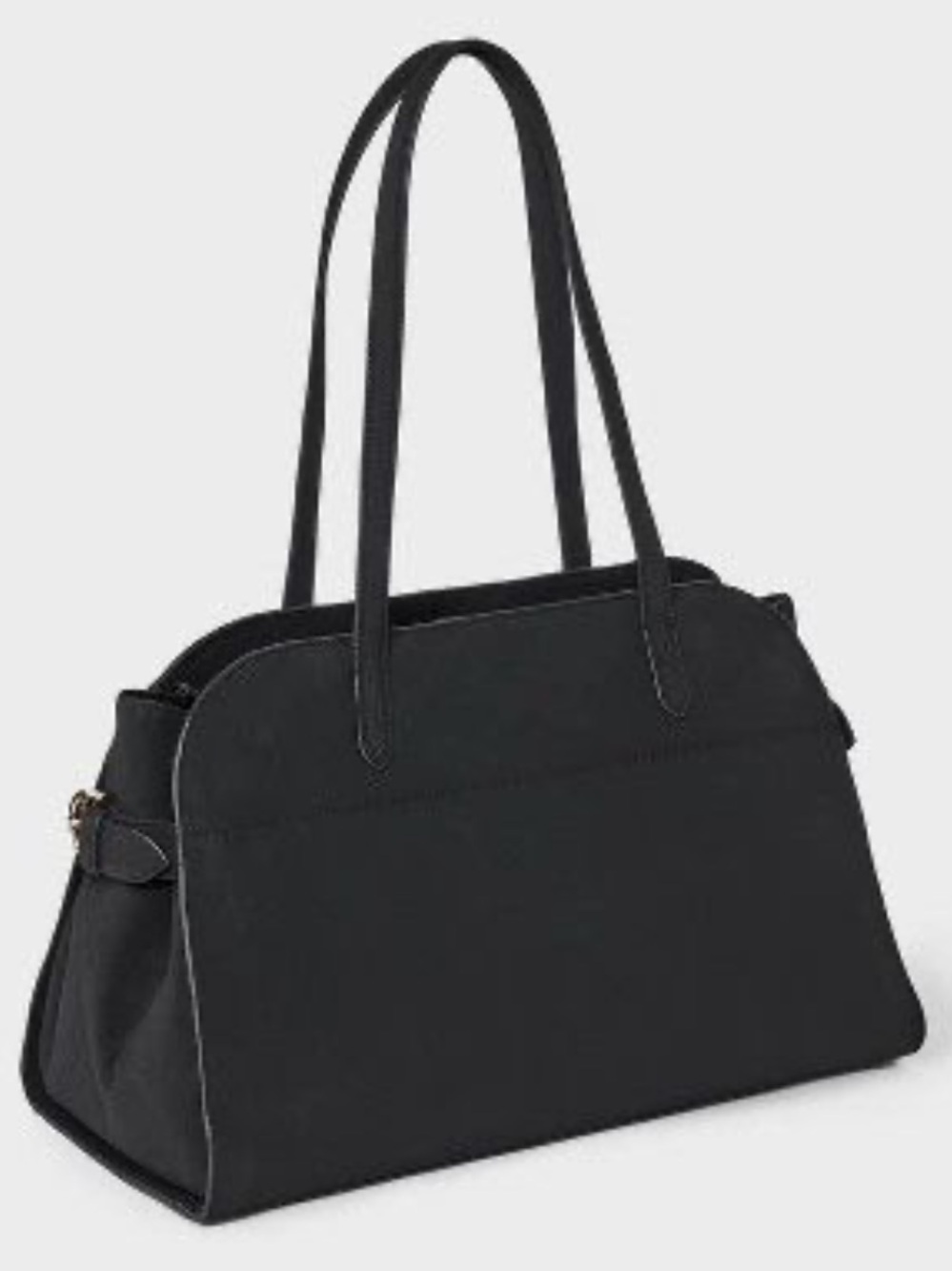NWT A New Day Solid Soft Satchel Handbag Black